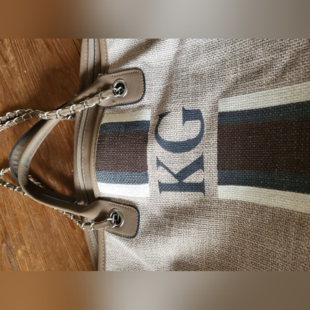Lily & Bean Custom Large Tote Bag Initials Kg Cle… - image 2